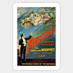 The Vanishing Car, 1925. Vintage Poster Sticker